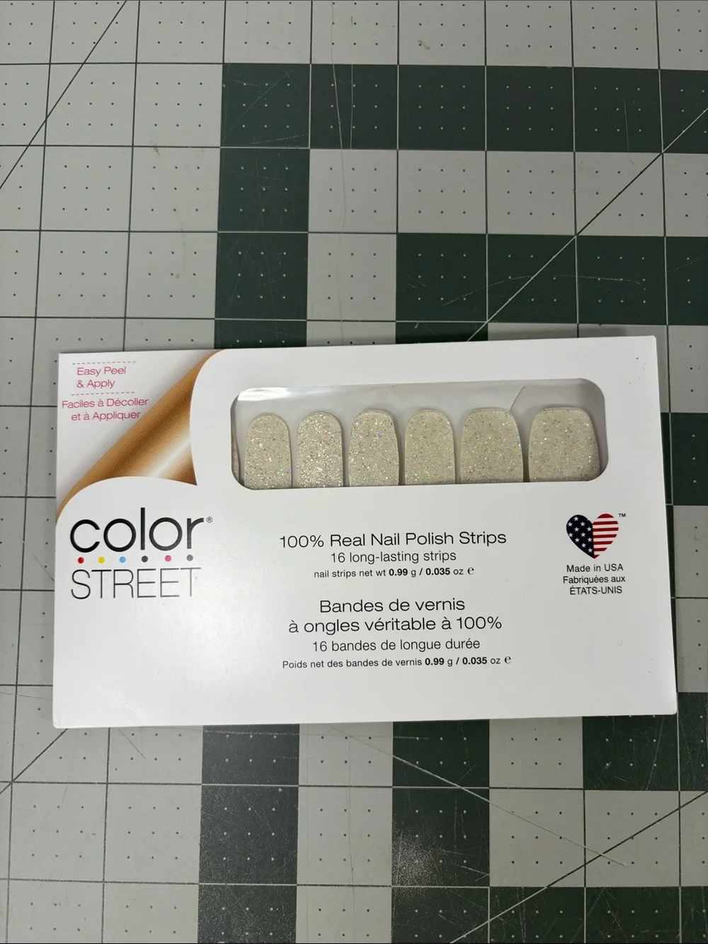 Color Street Nail Polish Strips Lot of 7 Glitter Solid & Pattern